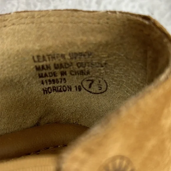 Earth Shoes Womens Fisherman Sandal size 7.5 Tan Leather Slip on Flat - Picture 9 of 9